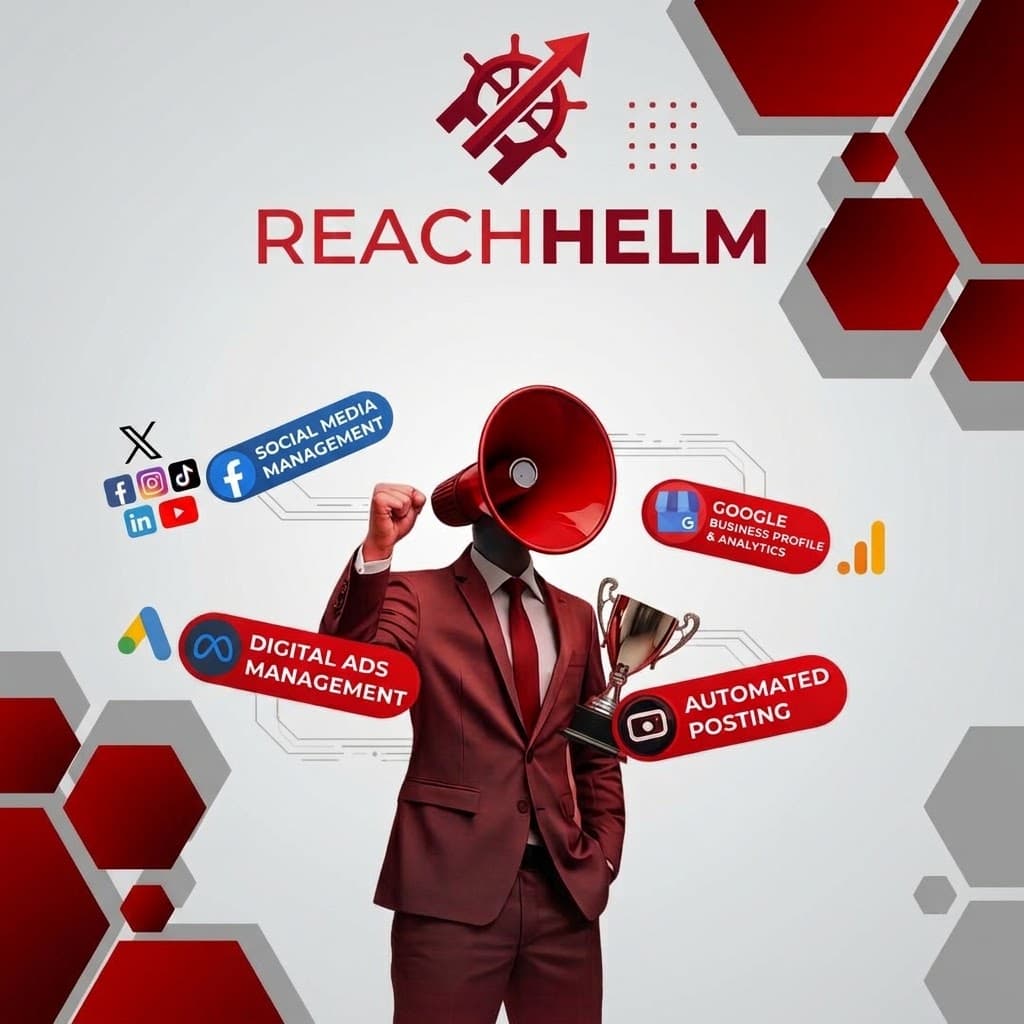 ReachHelm: sosyal medya yönetimi, dijital reklam yönetimi, Google İşletme Profili ve otomatik paylaşım tek uygulamada